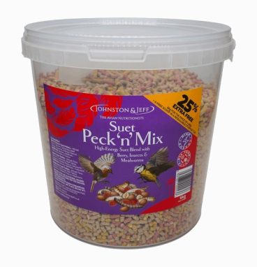 BIRD FEED SUET MIX TUB 6KG J&J *
