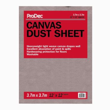 DUST SHEET CANVAS 12X9 PRODEC