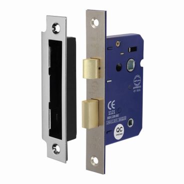 BATHROOM LOCK 65MM NICKEL