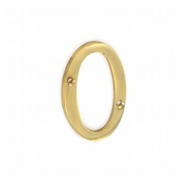NUMBER BRASS NO. 0