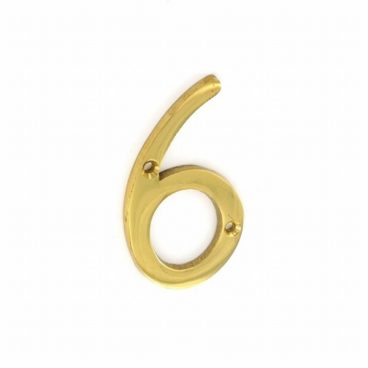 NUMBER BRASS NO. 6