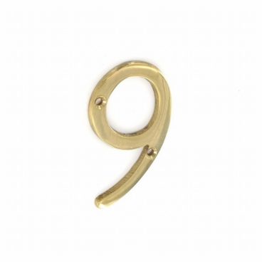 NUMBER BRASS NO. 9