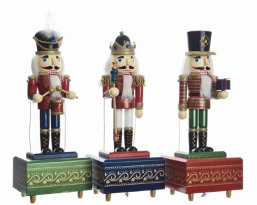 Firwood Nutcracker Music Box 10 x 10cm Oxblood