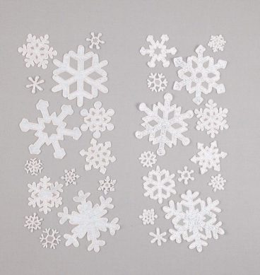 Snowflake Window Sticker Set 13 Pack