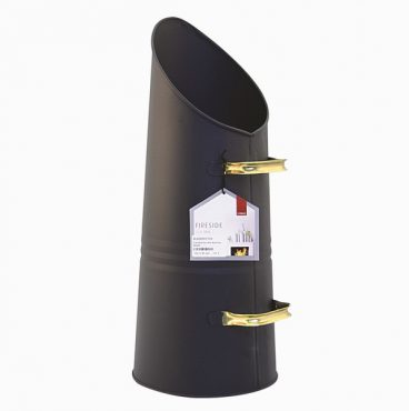 BLACK AND BRASS COAL HOD