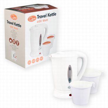 Quest – Travel Kettle – 0.5L – Includes 2 Cups