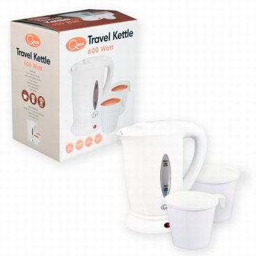 Quest – Travel Kettle – 0.5L – Includes 2 Cups