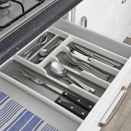 Addis - Drawer Organiser - White/Metallic - Image 2