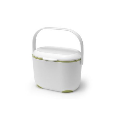 Addis - Kitchen Compost Caddy 2.5L - White/Green