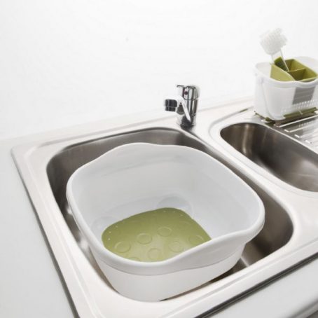 Addis - Soft Touch Bowl 8.5L - White/Green - Image 2