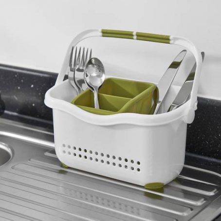 Addis - Sink Caddy - White/Green - Image 2