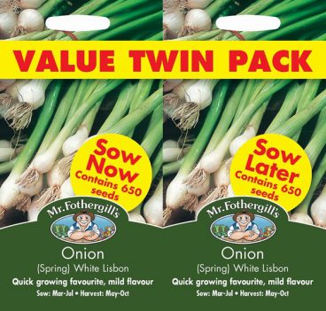 SEEDS – SPRING ONION – WHITE LISBON VALUE PACK