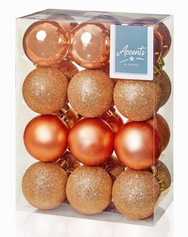 Premier – Baubles Assorted Gold Pack of 24