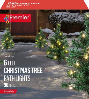 Premier – Path Trees Warm White 40cm Set of 6