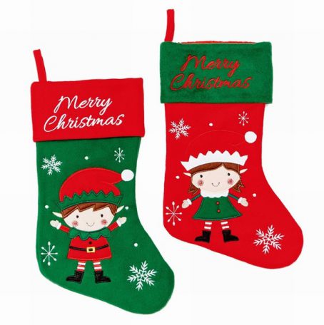Premier - Stocking Elf Red/Green 45cm