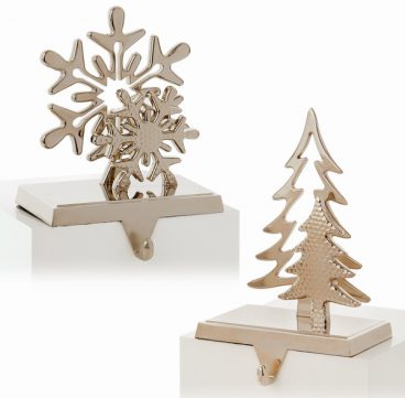 Premier – Stocking Hanger with Tree or Star 18cm