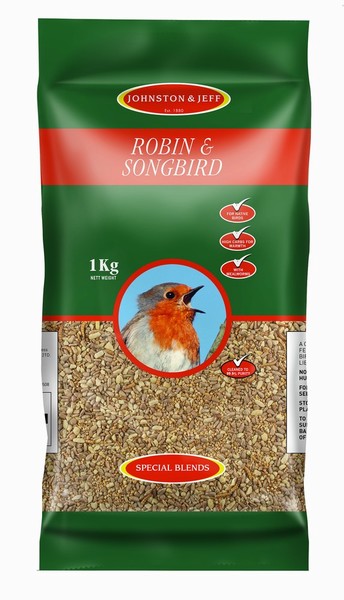 Johnston & Jeff – Robin & Songbird Bird Seed 1KG