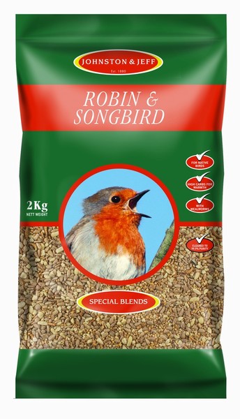 Johnston & Jeff – Robin & Songbird Bird Seed 2KG
