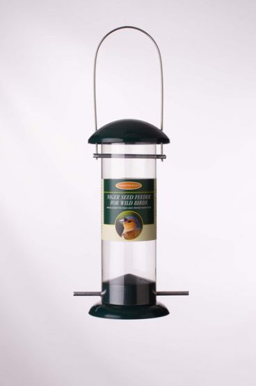 Johnston & Jeff – Green Cast Metal Feeder Nyger Seed