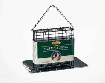 Johnston & Jeff – Green Cast Metal Feeder Sunflower Suet Block