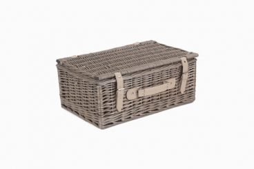 ANTIQUE WILLOW HAMPER (EMPTY) 18IN