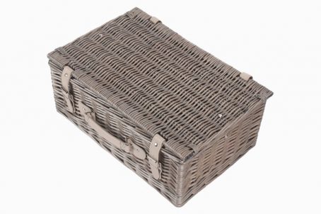 ANTIQUE WILLOW HAMPER (EMPTY) 18IN - Image 4