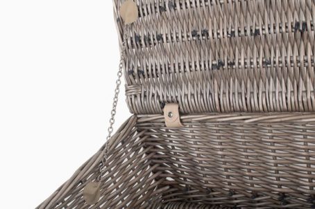 ANTIQUE WILLOW HAMPER (EMPTY) 18IN - Image 2