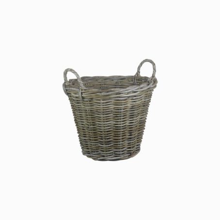 Willow Direct - Log Basket Round Grey Small