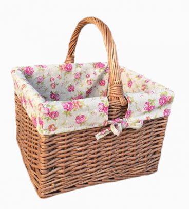 ANTIQUE SHOPPER/ BUTCHERS BASKET & ROSE  n/r