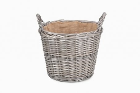 Log Basket - Lined Wicker Large - Image 4