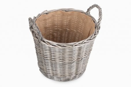 Log Basket - Lined Wicker Large - Image 3