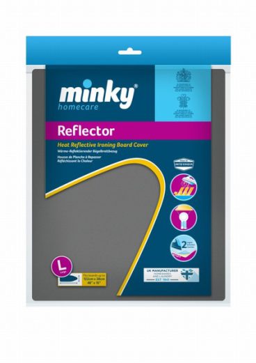 IRON/BRD COVER METALISED REFLECTIVE MINKY