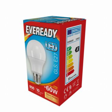 Eveready – GLS Opal Bulb Warm White – 60W ES/E27