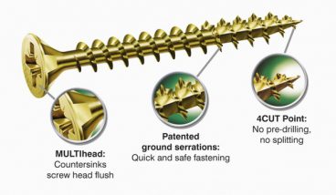 SCREW SPAX YELLOW COATING  5 X 50MM BOX200