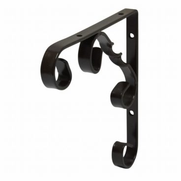 BRACKET ORNAMENTAL BLACK 6IN