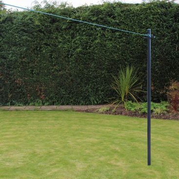 JVL – Black Galvinised Line Post 2.4M