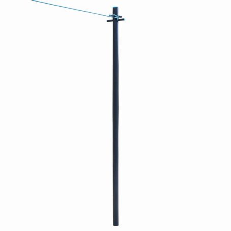 JVL - Black Galvinised Line Post 2.4M - Image 2