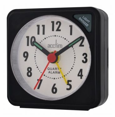 CLOCK ALARM ACCTIM INGOT BLACK