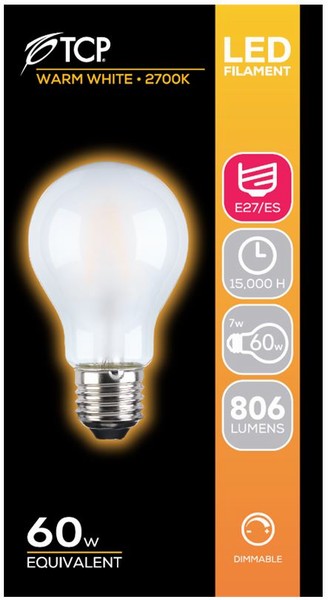 TCP – GLS Opal Bulb Warm White Dimmable – 60W ES/E27