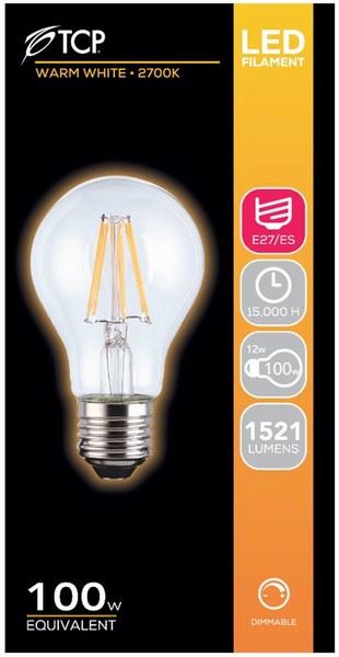 TCP – GLS Clear Bulb Dimmable Warm White – 100W ES