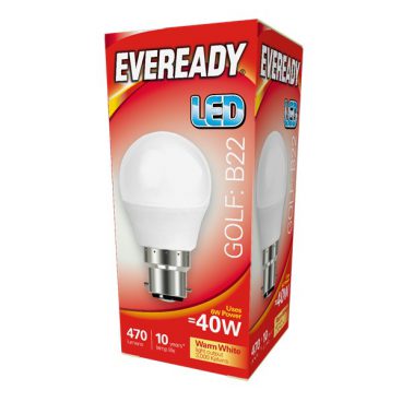 Eveready – Golf Opal Bulb Warm White – 40W BC/B22