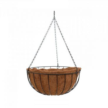 HANGING BASKET & LINER 14IN