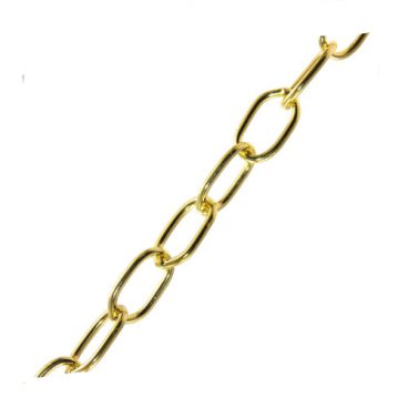 CHAIN CHANDELIER 0.5X21MM BRASS (PER METER)