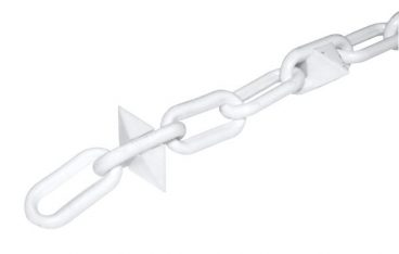 CHAIN PLASTIC VIKING 8X36MM WHITE (PER METER)