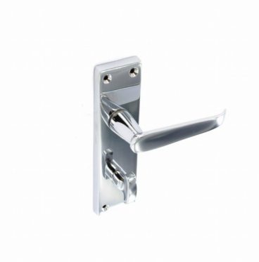 HANDLES BATHROOM CHROME FLAT 150MM (PAIR)