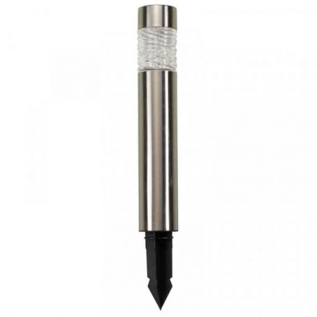 SOLAR LED STAKE LIGHT BOLLARD WAVE S/S - Image 2