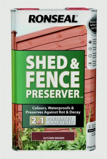 Ronseal Shed & Fence Preserver – Black 5L