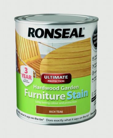 Ronseal Hardwood Furniture Stain – Rich Teak 750ml