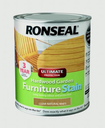 Ronseal Hardwood Furniture Stain – Clear Natural Matt 750ml