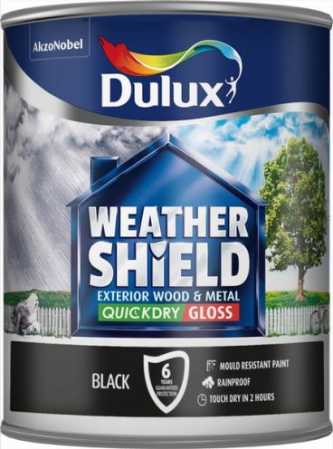 Dulux – Weathershield – Quick Dry Gloss – Black – 750ml